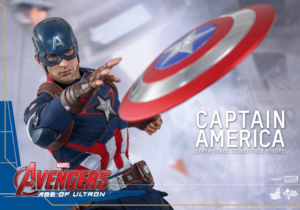Hot Toys Marvel: Avengers Age of Ultron- Captain America 1/6th Scale Collectible Figure MMS 281