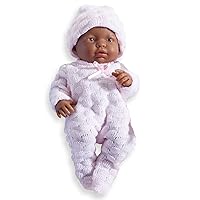 JC Toys Mini La Newborn African American | Anatomically Correct Real Girl Baby Doll | 9.5