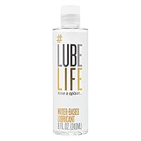 Water-Based Personal Lubricant, Lube for Men, Women and Couples, Non-Staining, 8 Fl Oz