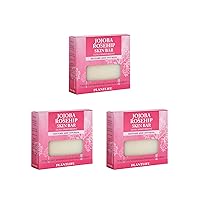 Plantlife Jojoba Rosehip 3-Pack Bar Soap - Moisturizing and Soothing Soap for Your Skin - Hand Crafted Using Plant-Based Ingredients - Made in California 4oz Bar