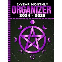2-Year Monthly Organizer 2024-2025: Hardcover / 8.5x11 Large Dated Monthly Schedule With 100 Blank College-Ruled Paper Combo / 24-Month Life ... Moon Phases on Black - Wiccan Wicca Art Cover 2-Year Monthly Organizer 2024-2025: Hardcover / 8.5x11 Large Dated Monthly Schedule With 100 Blank College-Ruled Paper Combo / 24-Month Life ... Moon Phases on Black - Wiccan Wicca Art Cover Hardcover Paperback