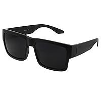 ShadyVEU Super Dark Round Sunglasses UV Protection Spring Hinge Classic  80's Shades Migraine Sensitive Eyes