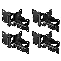 ZEKOO Self Closing Gate Hinges, Make for Stainless Steel 304, Rust Proof, Use for Vinyl Fence Gate and Wood Gate, Heavy Duty Gate Hinges(Black 2 Pieces)