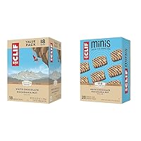 White Chocolate Macadamia Nut Organic Oats Energy Bars (18 Pack) 2.4 oz. & Minis Snack Bars (20 Pack) 0.99 oz.