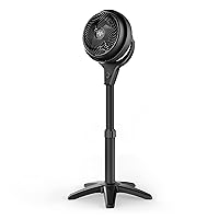Vornado 602 Whole Room Air Circulator Pedestal Fan with 3 Speeds, Adjustable Height, Personal, Black