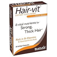 Hair-VIT, 30 Capsules, Once Daily, Vital Nutrients for Strong, Thick, & Shiny Hair, Rich in B- Vitamins & Essential Amino Acids