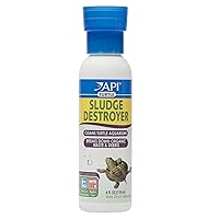 API TURTLE SLUDGE DESTROYER Aquarium Cleaner and Sludge Remover Treatment 4-Ounce Bottle