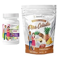 BariatricPal 30-Day Bariatric Vitamin Bundle (Multivitamin ONE 1 per Day! Chewable with 45mg Iron - Mixed Berry and Calcium Citrate Soft Chews 500mg with Probiotics - Piña Colada)