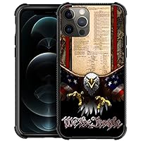 DJSOK Case Compatible with iPhone 11 Case, Classic American Old Flag We The People Eagle case for iPhone 11 Cases for Men Women Fans,Anti Scratch and Shockproof Phone Protective case