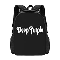 Deep Band Purple Backpack Multifunction Large Capacity Travel Bookbag Lightweight Casual Daypack Adjustable Strap Work Laptop Bag For Men And Women