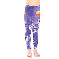 PattyCandy Toddler Girls Stretchy Tights Lion Jungle Animals Dogs Pug Space Pets Long Unisex Leggings for 2-13yrs