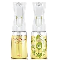 Oliver Oil Sprayer for cooking, Spray bottle 6oz, Non-Aerosol Refillable Dispenser Oil Mister (set of 2)