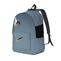 Canvas Backpack For Women Men Laptop Backpack Bird Migration Travel Daypack Lightweight Casual Backpack