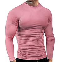 Mens Long Sleeve Quick Dry Shirts Moisture Wicking Skinny Stretch Muscle T-Shirts for Men Sun Protection Running Jogging Tee