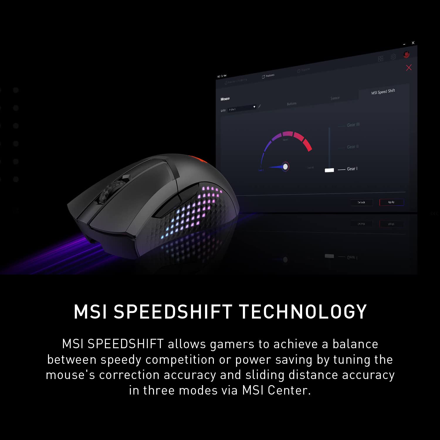 MSI Clutch GM51 Lightweight Wireless Gaming Mouse & Charging Dock, 26K DPI Optical Sensor, 2.4G & Bluetooth, 60M Omron Switches, Fast-Charging, 150Hr Battery, RGB, 5 Programmable Buttons, PC/Mac