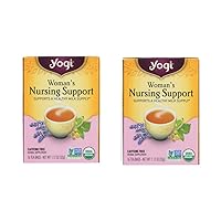 YOGI Organic 2 PACK (32 TEA BAGS )Tea Green Detox Herbal Blends Over 40 Different Flavors to choose from (WOMAN'S NURSING SUPPORT)