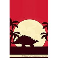 Dinosaur Era Stegosaurus Journal: Notebook Journal For Teens and Adults | 120 Pages | Grey Lines | Glossy Cover | 6 x 9 In