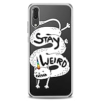 TPU Case Replacement for Huawei Mate 40 P50 P30 P20 P10 Plus 20X Nova 8 Pro Cute Kawaii Rainbow Horn Clear Soft Weird Quote Caticorn Flexible Silicone Slim fit Beautiful Print Design Funny