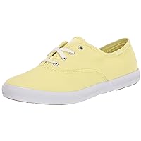 Keds Women's Champion Canvas Lace Up Sneaker, Sunny Lime, 10