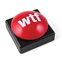BigMouth Inc. WTF Slammer Button, 10 Different Phrases, Funny Gag Gift for Family, Friends and Co-Workers, Batteries Included