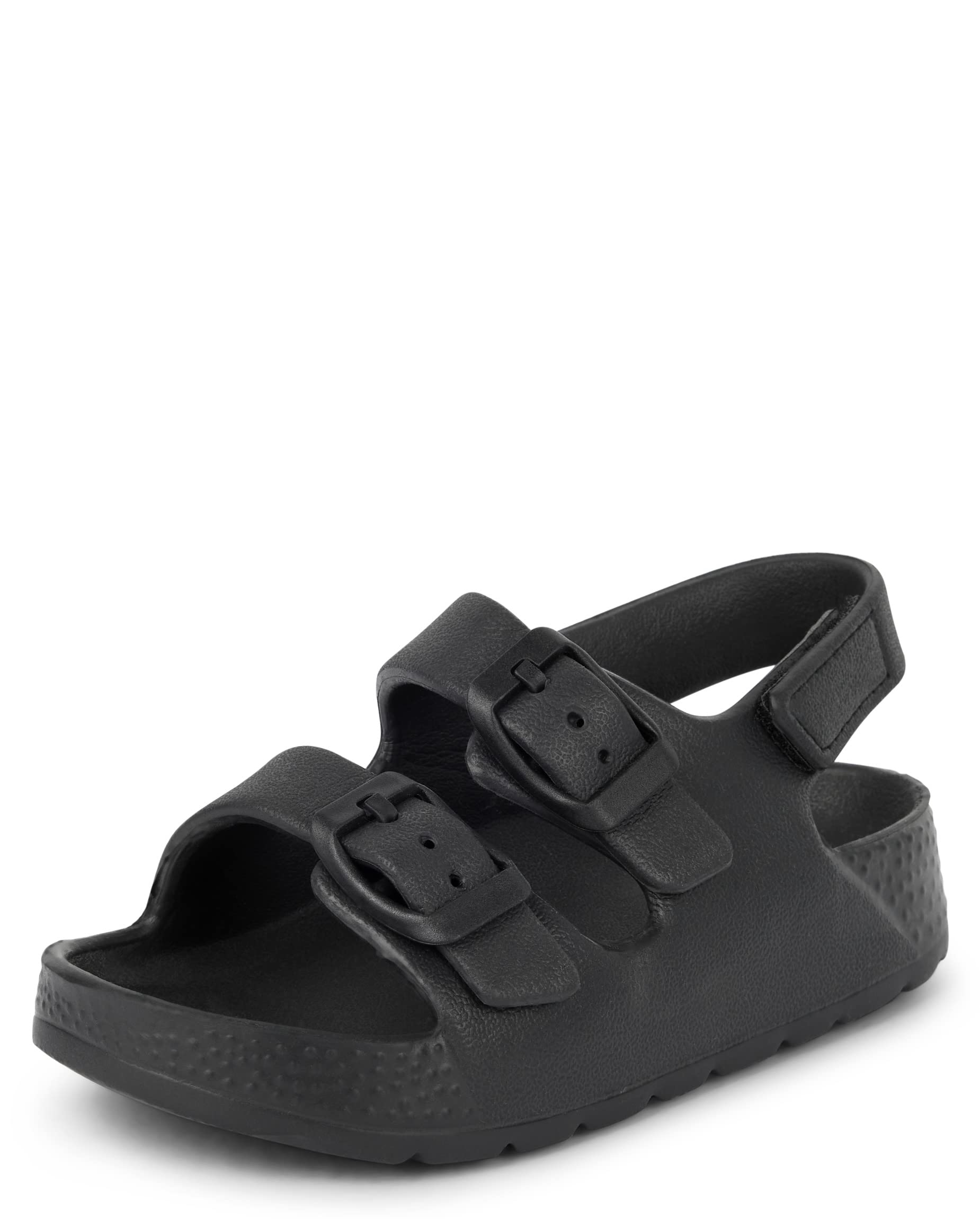 The Children's Place Unisex-Child and Toddler Boys Buckle Slides with Backstrap Sandal