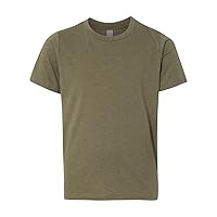 Next Level Big Boy's Crewneck Shrinkage Gorgeous T-Shirt, Large, Military Green