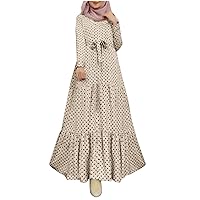 Bubble Chiffon Hijab Women's Muslim Long Sleeve Button Down Abaya Casual Dress Dubai Outfits