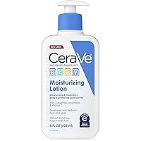 Baby Lotion | Gentle Baby Skin Care with Ceramides, Niacinamide & Vitamin E | Fragrance, Paraben, Dye & Phthalates Free | Lightweight Baby Moisturizer | 8 Ounce | Packaging May Vary
