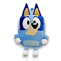 Dog Blue Backpack for Girls and Boys | Soft Touch | Great For Travel | Great Bluey Birthday Party Gift | Adjustable Strap!