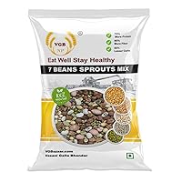 VGBNP Natural & Healthy 7 Beans Sprout Mix (Sprouting mix) Sprout bean Mix (Mix Whole Kathol/alfalfa beans) Combo of 7 Beans and Pulses, Healthy & Natural Source of protein Beans Sprout Mix- 2kg