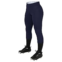 CHAMPRO Women's Fireball Low-Rise Knicker-Style Fastpitch Softball Pants in Solid Color with Reinforced Knees