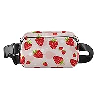 Fruits Strawberry Fanny Packs for Women Men Everywhere Belt Bag Fanny Pack Crossbody Bags for Women Fashion Waist Packs with Adjustable Strap Belt Purse for Outdoors Running Shopping Travel