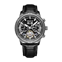 Luxury Brand Classic Mechanical Watch Three Window Automatic Watch for Men Stainless Steel Tourbillon Waterproof Watch CM-T