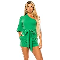 Women's One-piece Rompers, Long Sleeve, Off Shoulder, Short, Sexy, Jumpsuit, Casual Dress