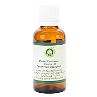Tamanu Oil | Calophyllum Inophyllum | for Hair | for Skin | Unrefined | for Body | for Face | 100% Pure Natural | Cold Pressed | 30ml | 1.01oz by R V Essential