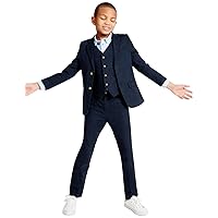 Kelaixiang Classic 3 Piece Formal Boys Suits Set Slim Fit Boy Suit Jacket Pants Vest