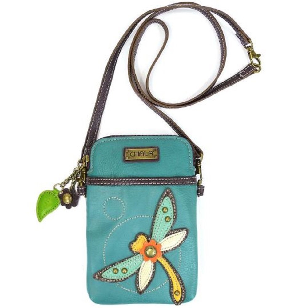 CHALA Crossbody Cell Phone Purse - Women PU Leather Multicolor Handbag with Adjustable Strap