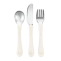 Green Sprouts® Stainless Steel & Sprout Ware® Kids' Cutlery, 12mo+, Plant-Plastic, Dishwasher Safe, Ergonomic, Tested for Hormones - Light Spice