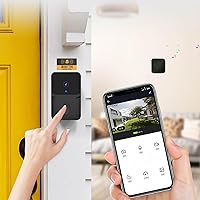 Smart Doorbell with Camera, WiFi Wireless Remote Video Doorbell Intelligent Visual Doorbell Home Intercom HD Night Vision WiFi Rechargeable Security Door Doorbell Two-Way Audio