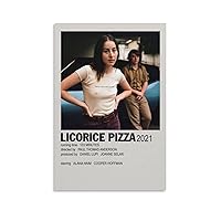 Movie Poster Licorice Pizza Poster 4 Canvas Painting Posters And Prints Wall Art Pictures for Living Room Bedroom Decor 12x18inch(30x45cm) Unframe-style