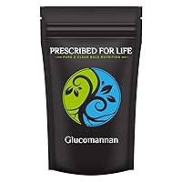 Prescribed For Life Glucomannan Powder | Dietary Fiber Supplement Made from Konjac Root | Vegan & Non GMO | 80% Glucomannan (Amorphophallus konjac) (10 kg / 22 lb)