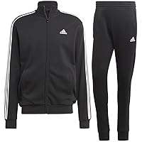 Adidas ECT00 Men's Jersey Top and Bottom Set, Sportswear, Basic, 3 Stripes, French Terry Tracksuit