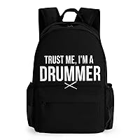 Trust Me, I'm A Drummer Laptop Backpack for Men Women Shoulder Bag Business Work Bag Travel Casual Daypacks