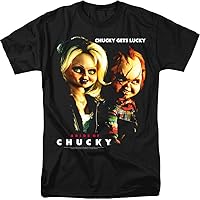 Trevco Men's Bride Chucky Gets Lucky T-Shirt