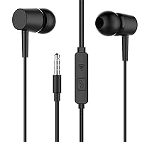 Earphone for LG V10 Max Max Universal Earphones Headset Music with 3.5mm Jack Hi-Fi Gaming Sound Music Wired Noise Cancelling Dynamic - HF-Champ, LO2, Black/White