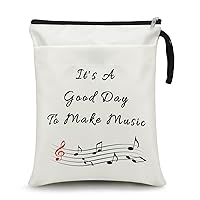 Music Teacher Gift Music Lover Gifts Makeup Bag Book Sleeve Teacher Appreciation Gift Cosmetic Bag Book Protector Pouch Retirement Gift for Music Teacher Thank You Birthday Christmas Gift