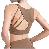 Slim Yoga Crop Tank Tops Women Sexy Cut Out Backless Sleeveless Workout T-Shirts Trendy Fitness Stretchy Bra Tops