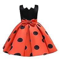 Girls Animal Print Clothes Halloween Pageant Dress Wedding Gown Girls Girls Dress&Skirt Little Girls Party Dress