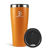 DrinkTanks® - Insulated Craft Cup, Stainless Steel Cup, 20 oz Tumbler with Lid, Stainless Steel Tumbler for Water, Coffee, Beer, Cocktails, Wine, & Kombucha, (Moab)