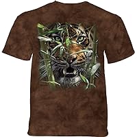The Mountain Hungry Eyes Adult T-Shirt, Brown, Small